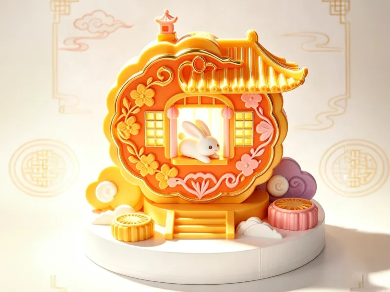 花窗月邸 玉兔灯