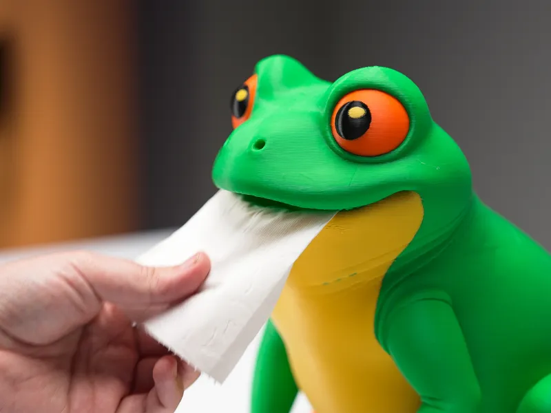 Frog Toilet Paper Dispenser (Roll Inside)