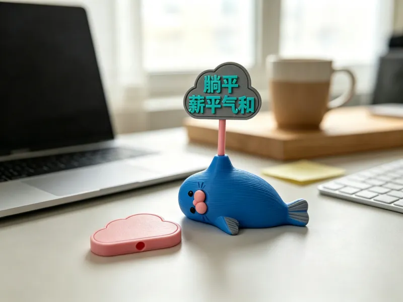 上班族牛马嘴替海豹摆件