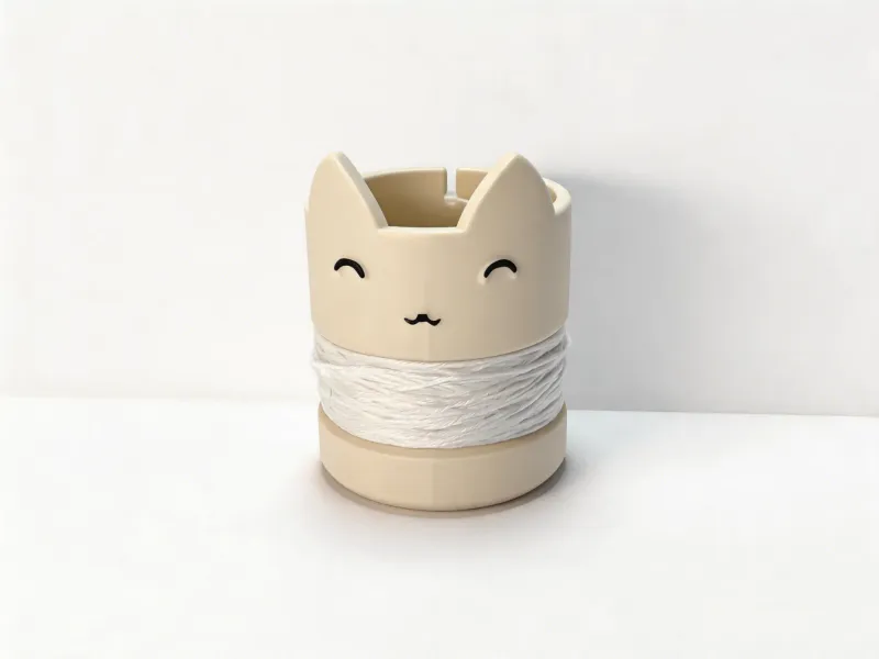 手工工具-猫咪款线轴，收纳格