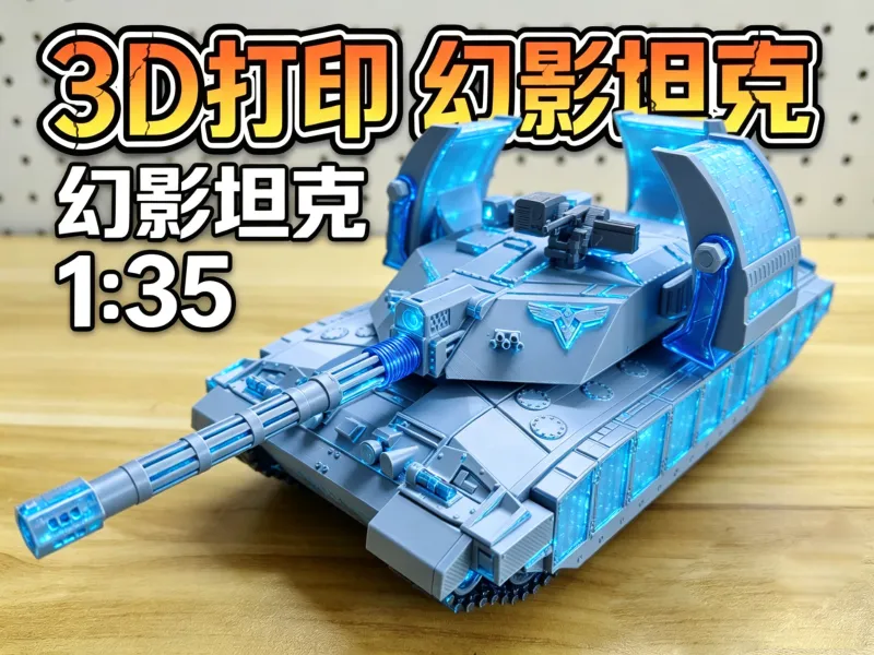 红色警戒2 幻影坦克 1/35 履带可动，细致分件，夜光效果