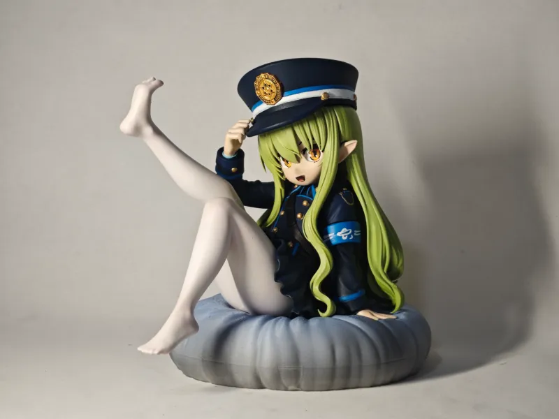 《蔚蓝档案》橘光 手办 高14cm 已分件 多色打印