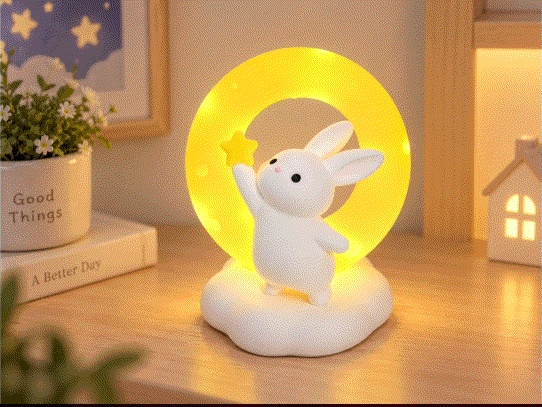 【中秋节】摘星兔小夜灯