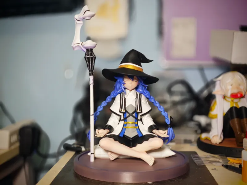 《无职转生》洛琪希 坐姿手办 高20cm 已分件 易上色 多色打印