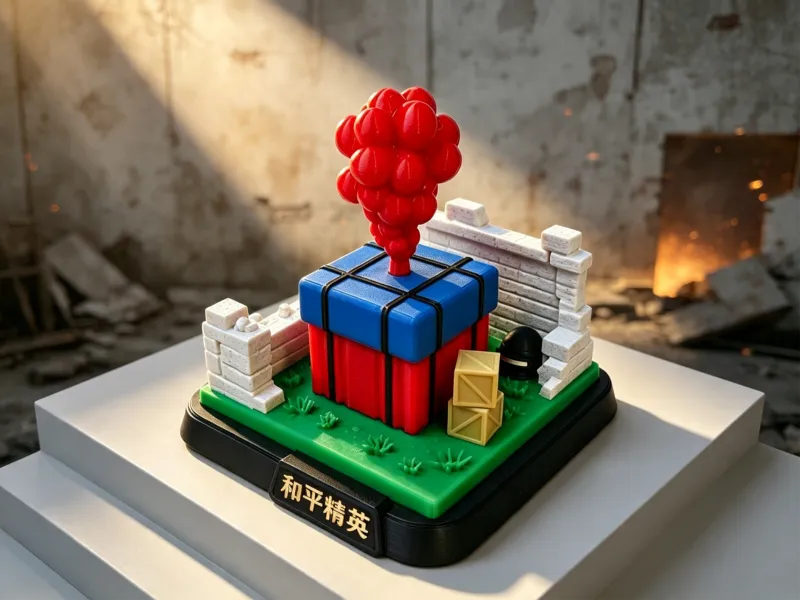 和平精英主题微缩摆件
