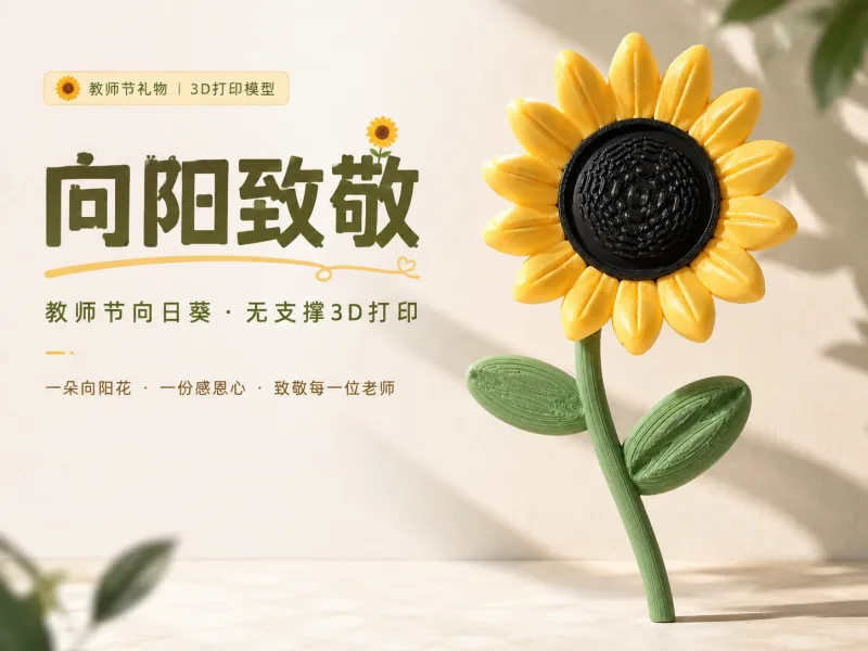 「向阳致敬」教师节向日葵｜无支撑