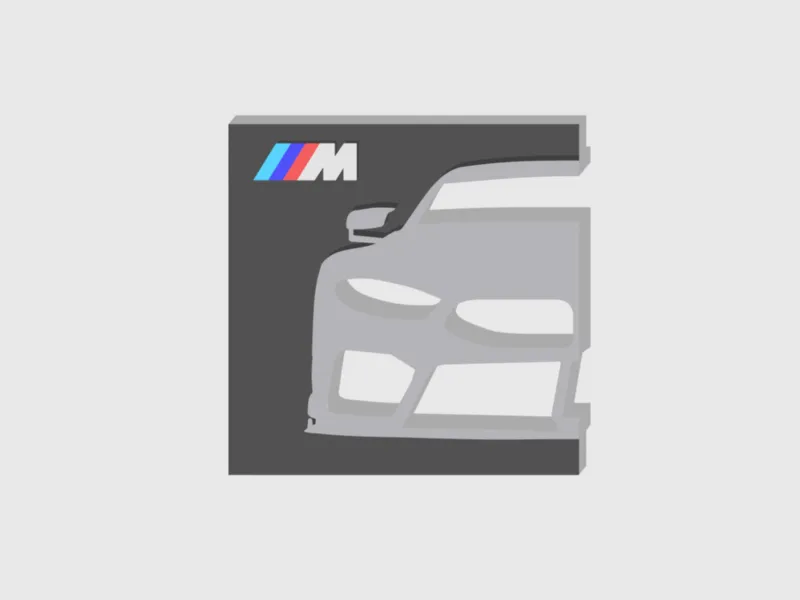 宝马 M8 GTE 艺术车模