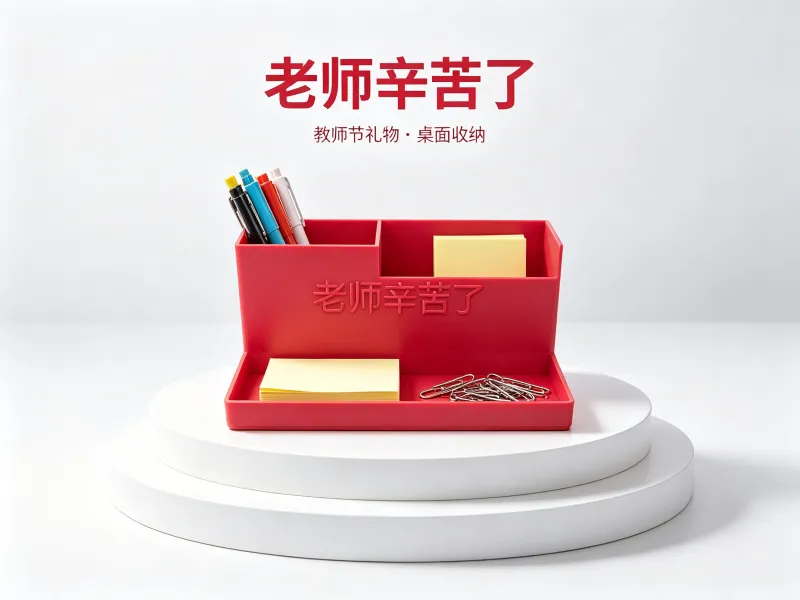 教师节笔筒收纳盒