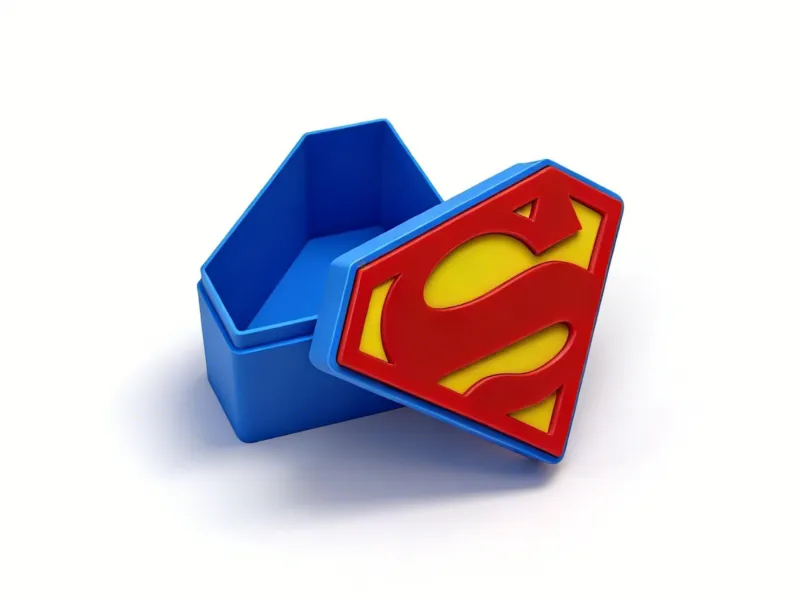 拼色版超人logo收纳盒拼色版超人logo收纳盒