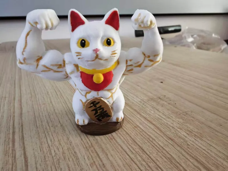 肌肉猛男招财猫