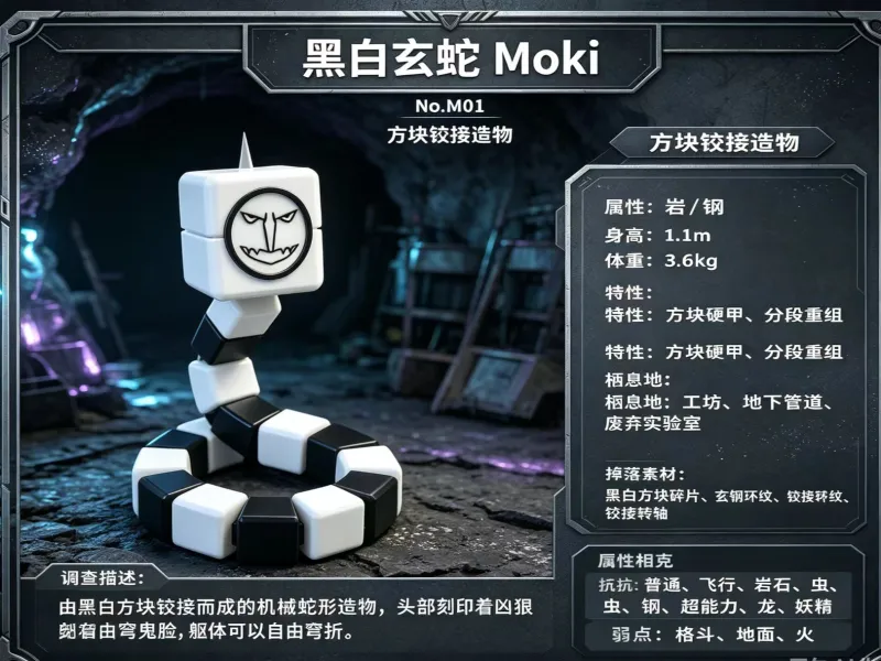 Moki+-+黑白玄蛇形态