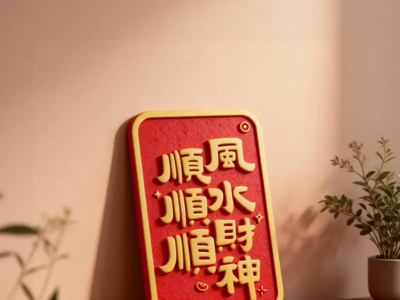 顺风顺水顺财神新年摆件马年装饰开店祝福好运