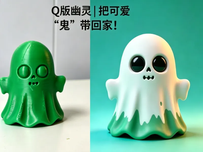 Q版小幽灵手办、可爱治愈风（主打软萌 / 桌面摆件）、 把可爱 “鬼” 带回家！