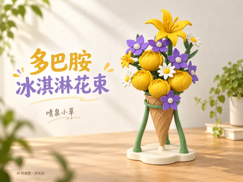 多巴胺冰淇淋花束