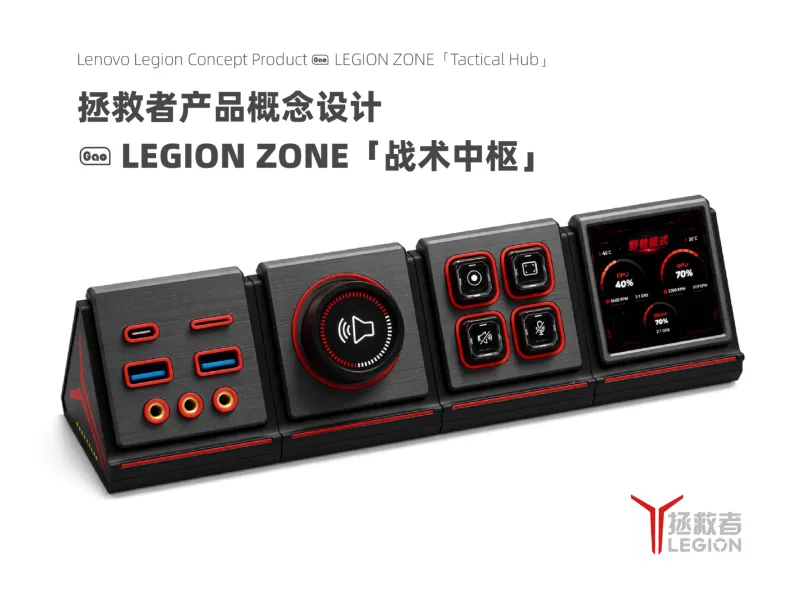 拯救者产品概念设计 - LEGION ZONE 战术中枢