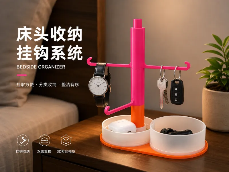 床头收纳挂钩系统