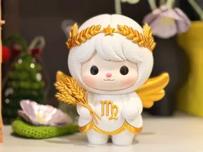 处女座 处女 处女座标志 十二星座 盲盒 娃娃 公仔 模型 手办 处女座星座 拆件分色