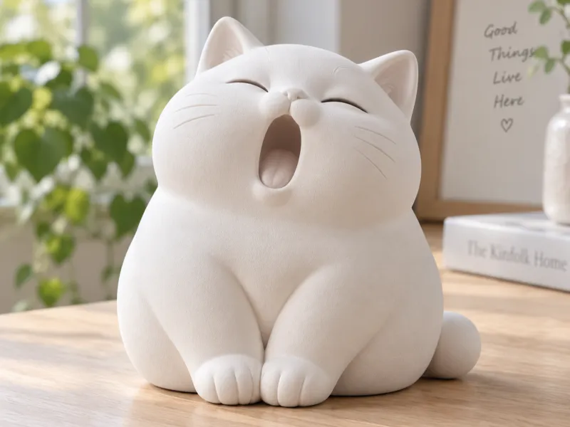 Q版小猫摆件贰