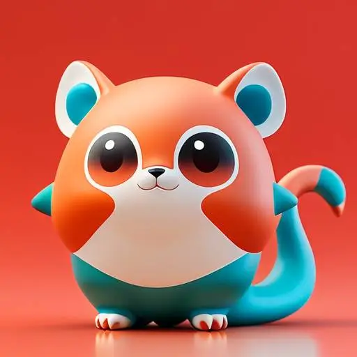 Q版小鼠，C4D，3D，小鼠小摆件，老鼠，盲盒潮玩，IP形象设计