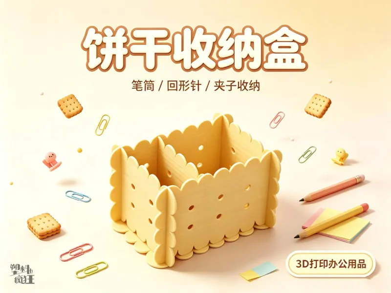创意桌面收纳盒系列2 | 饼干收纳盒