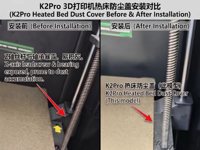 K2Pro 热床防尘盖