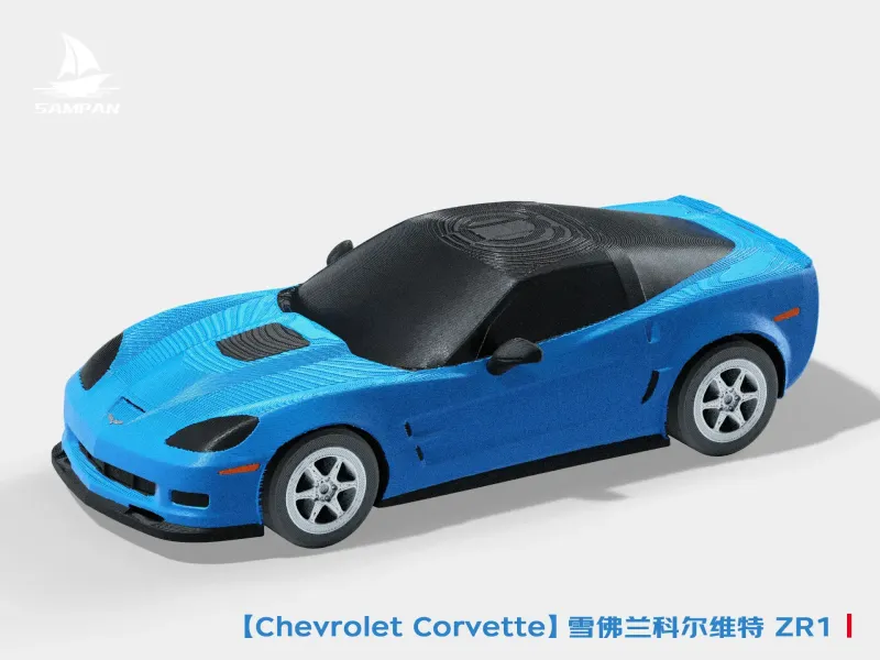 【Chevrolet Corvette】雪佛兰科尔维特 ZR1 美式超跑 公路车 汽车模型摆件 组装跑车 轮胎可动