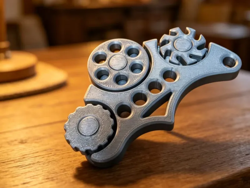 一体打印转轮玩具手把件解压玩具
