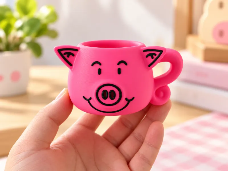 Percy Pig玛莎猪杯子摆件（多色打印i8）