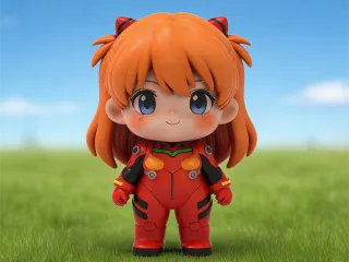 标准站立姿态明日香asukaPOP可爱模型摆件