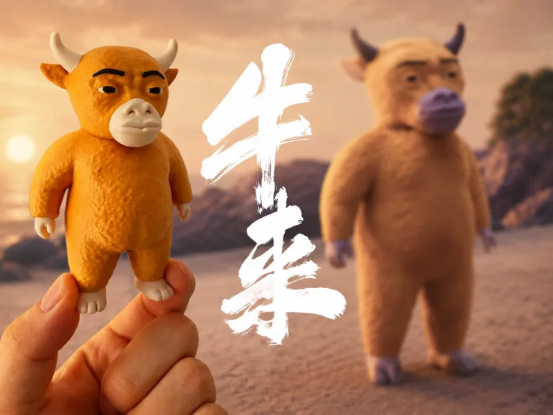 牛来电影—牛来多色手办