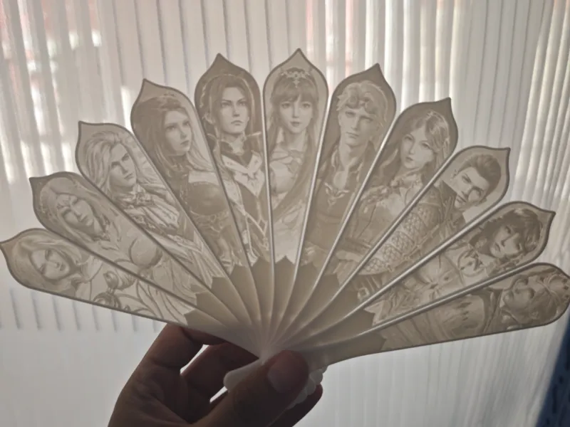 斗罗大陆 史莱克七怪 群像扇子 唐三小舞 奥斯卡 戴沐白 朱竹清 宁荣荣 浮雕折扇 国漫动漫