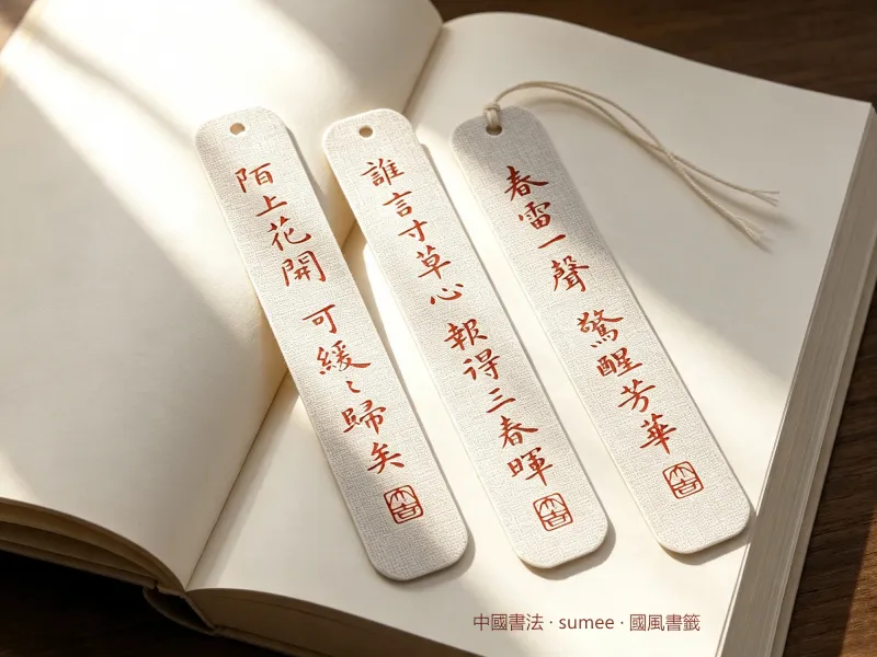 国风书签·中国书法·行楷3签