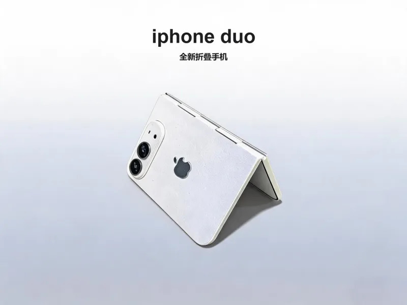 2026最新款 iPhone DUO 折叠屏手机模型（尺寸还原）