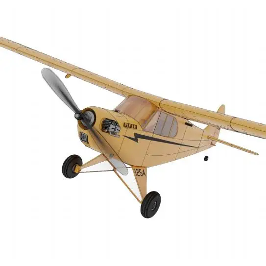 Piper_J-3_Cub固定翼 翼展 1068mm飞机模型航模