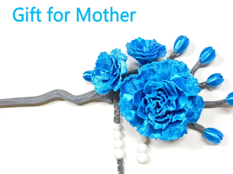 Carnation hairpin——mother s day