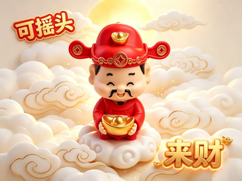 可摇头超萌治愈小财神