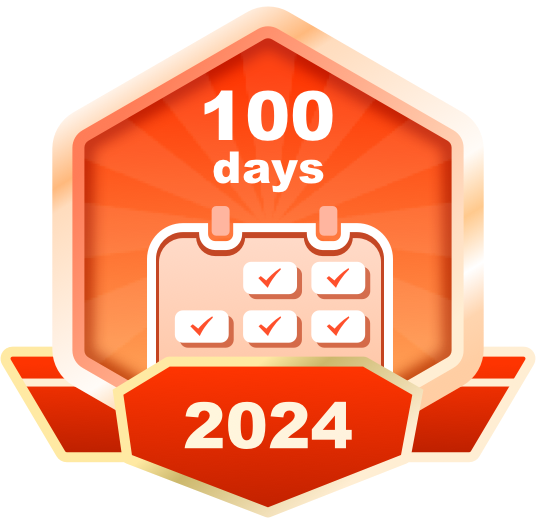 连续签到100天勋章