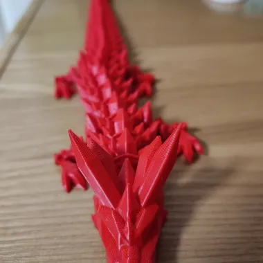 关节可动神龙莲花羽毛龙蛋水晶龙-手办摆件-1