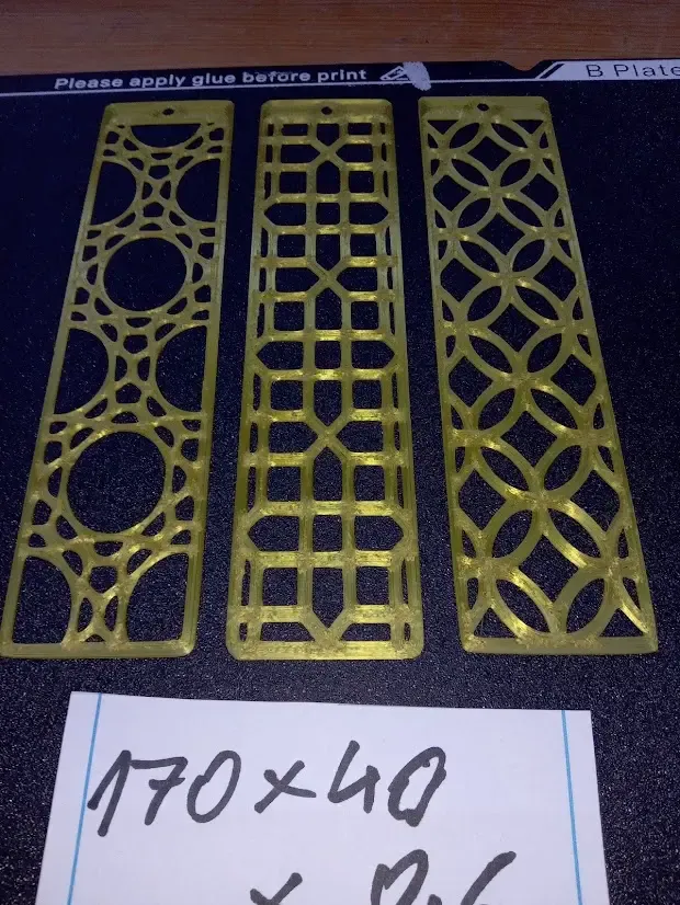 Decorative Bookmark Set-6 Patterns -FRIENDLY FDM FAST PRINT