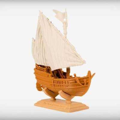 圣克里斯托旺号帆船-3d打印模型