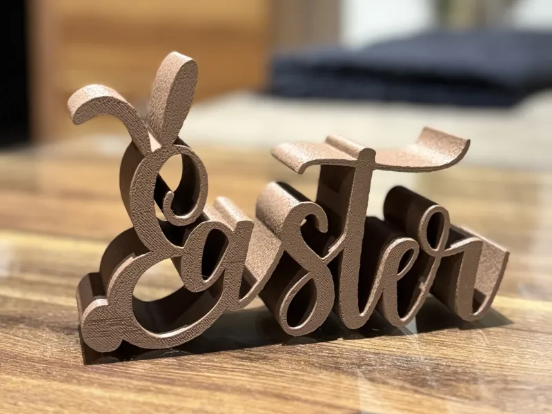 EASTER LETTERING WITH BUNNY EARS / EASTER DECORATION