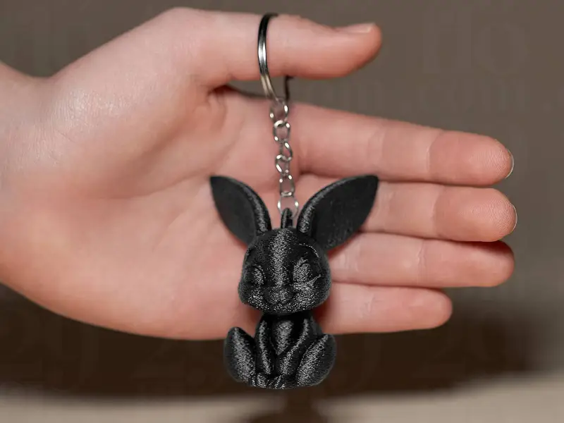 Mini Bunny Figurine and Keychain