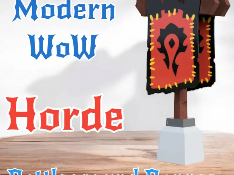 Modern WoW Horde Battleground Banner