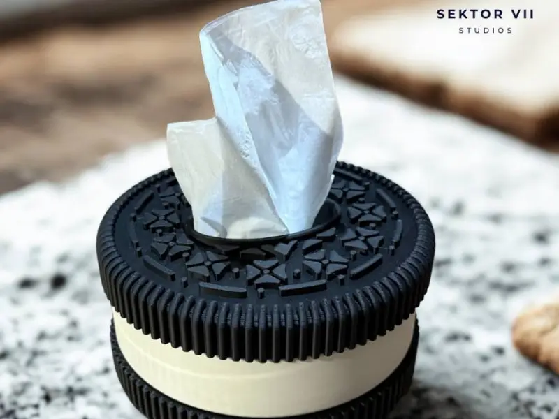TISSUE BOX / COOKIE DESIGN / EASY TO RINT / TISSUE DISPENSER