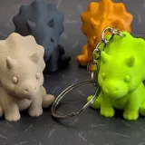 可爱迷你三角龙钥匙扣