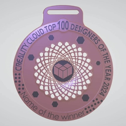Medal Creality Cloud Top 100 Printers of the Year 2024