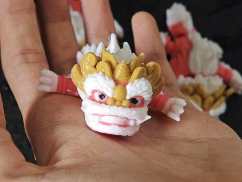醒狮钥匙扣彩色版