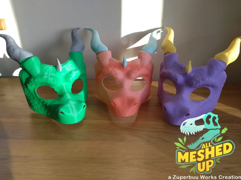 Western Dragon Masquerade Mask