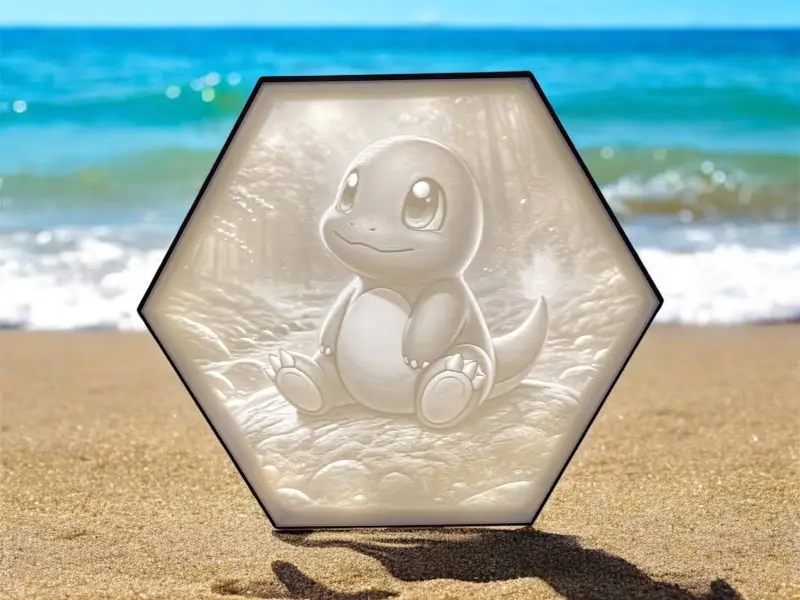 Hexagon Lamp LED RGB - Pokemon Glurak