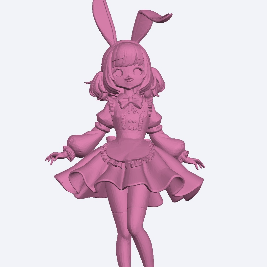 3D打印模型 | 3MF文件 | 粉樱兔洛·桃咲 | 创想云